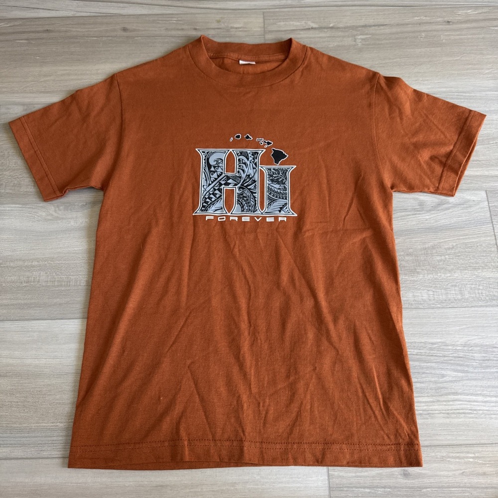 Vintage Hawaii Forever Shirt Burnt Orange Made In‎ Mexico Size Small